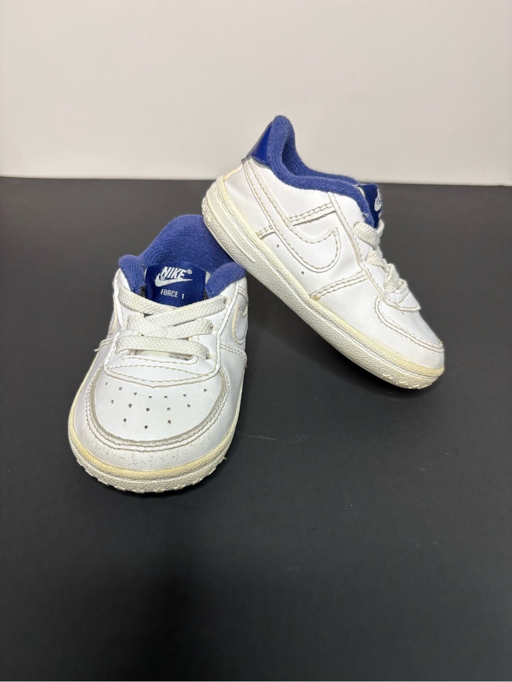 Nike Force 1 Toggle Toddler Sneakers White Game Royal Blue Shoes 4C